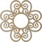 Ekena Millwork Cohen Wood Fretwork Pierced Ceiling Medallion, Hickory, 24"OD x 8 1/4"ID x 1/4"T CMWP24X24X0250COHI - alternate 3